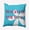 Turquoise, variant on Simply Daisy 16-inch Square Reserved for Mom Flowers Poly Throw Pillow, Turquoise Qty 1