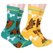 Scooby Doo Men's Socks Scrappy And Scooby 2 Pack Athletic Adult Crew Socks
