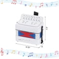 thumbnail image 2 of Acordeón de botón Uxcell de 10 teclas Mini instrumento musical regalos para principiantes blanco, 2 of 6