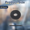 thumbnail image 2 of 20 Pcs M6.4 Rubber Flat Washers 6.4mm ID 19mm OD 3mm Thick Plain Washer Grommets Sealing Spacer Gasket Ring Water Hose Washers, Black, 2 of 7