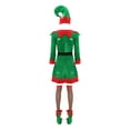 thumbnail image 2 of Zaldita Women's Miss Santa Claus Elf Christmas Full Set for Holiday Party Xmas Santas Outfits Green 3XL, 2 of 7
