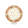 thumbnail image 3 of Fall Orange Pumpkin Round Tablecloth, Autumn Floral Table Cover, Thanksgiving Harvest Washable Tablecloth for Party Holiday Decor 47 In B, 3 of 6