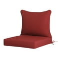 thumbnail image 2 of Costaelm Harmony Outdoor 2-Piece Deep Set Patio Seat Back Chair Cushions, 25 x 25, Red, 2 of 6