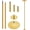 Gold, variant on 45mm Portable Spinning & Static Pole Dance Pole for Home