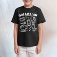 thumbnail image 2 of TOWED22 Toddler Boys T-Shirt Short Sleeve Shirt Dinosaur Print Cotton Summer Tops Tees Shark Graphic 2-7T(Black,5-6 Y), 2 of 4