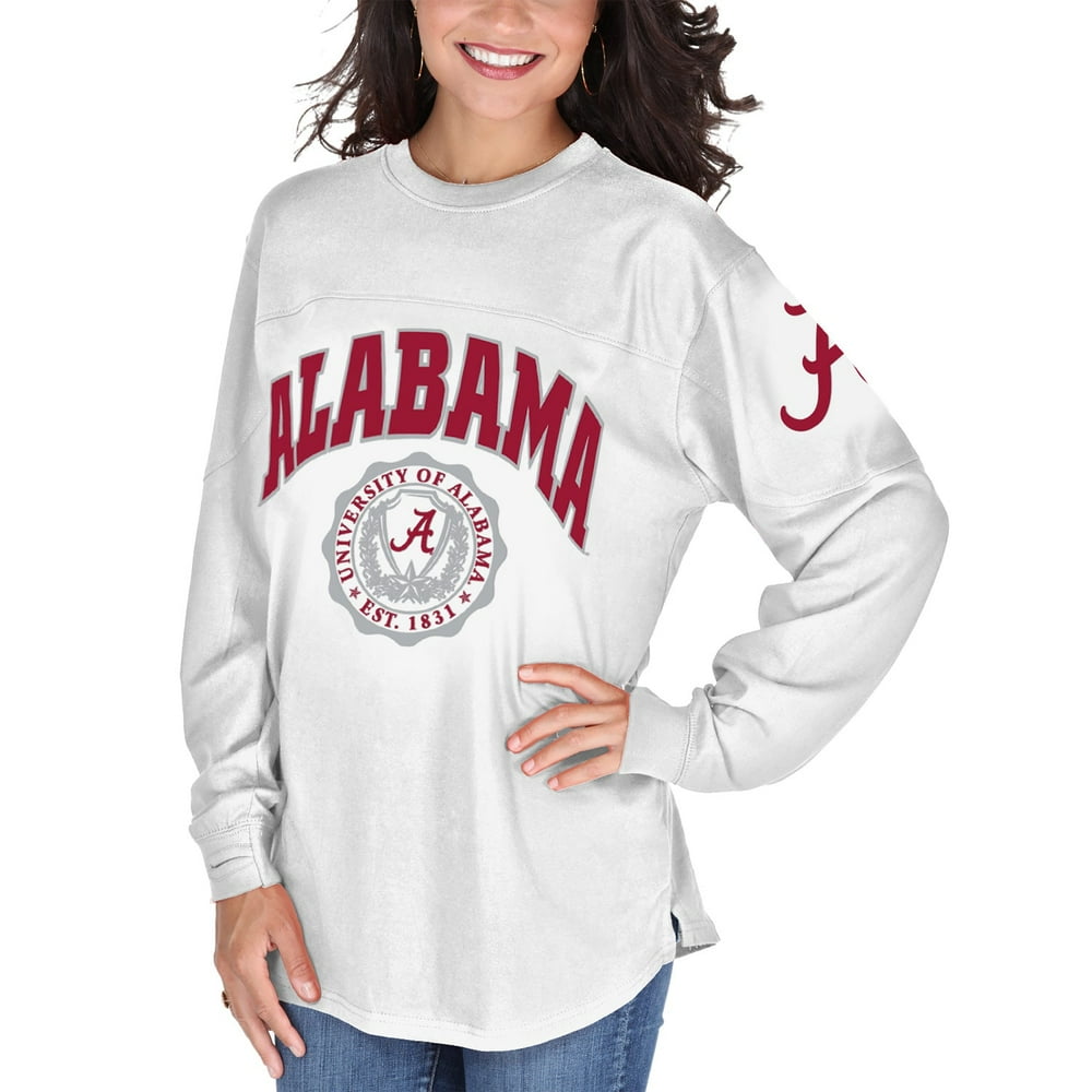 Alabama Crimson Tide Women's Edith Long Sleeve T-Shirt - White ...