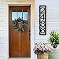 thumbnail image 3 of Stylish Address Plaques for Outside â€“ Vertical House Number, Custom Metal Address Plaques, Modern House Numbers, Street Name Address Sign, Great Housewarming Gift Idea, 3 of 4