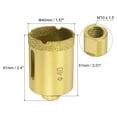 thumbnail image 2 of Uxcell Brazed Diamond Core Drill Bits with Arbor Adapter for Marble Stone 40mm, 2 of 6