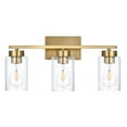 thumbnail image 1 of Luz para Tocador de Baño A1A9 3 Luces Dorado Cepillado 28x10 cm 1.5 kg 110V, 1 of 8