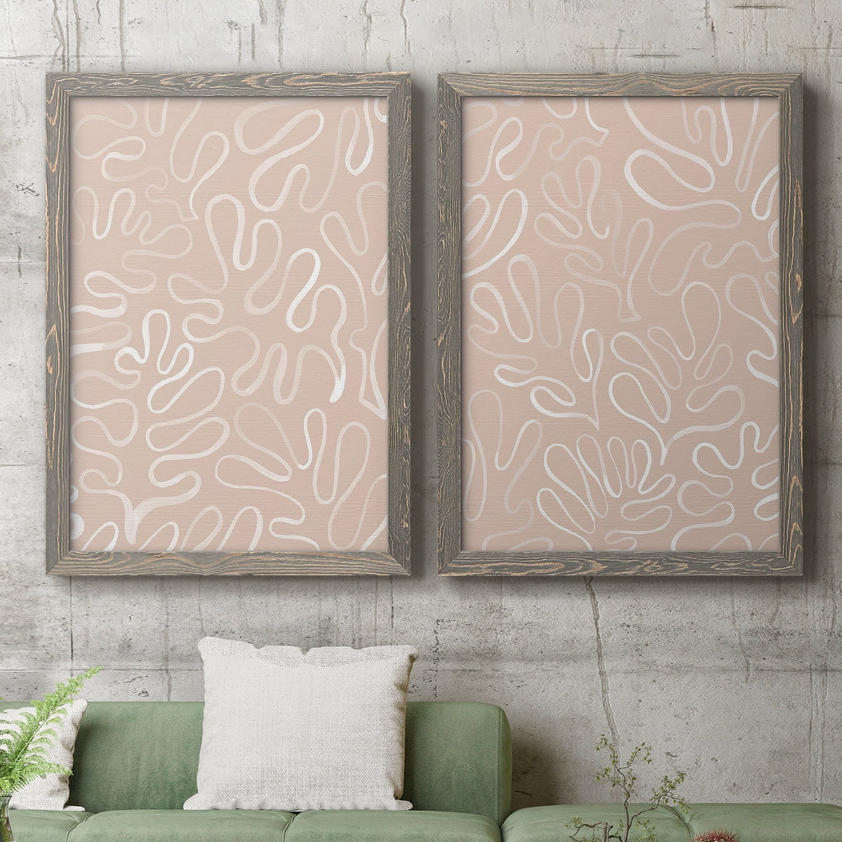 Matisse Pieces III - Premium Framed Canvas 2 Piece Set - Ready to Hang