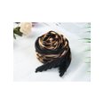 thumbnail image 5 of INSPIRE CHIC Women's Retro Leopard Pleated Rhombus Scarf Neck Scarves Neckerchief Black, 5 of 5