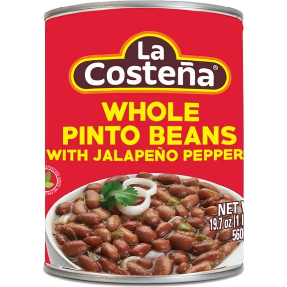 La Costena Whole Pinto Beans with Jalapenos, 29 oz