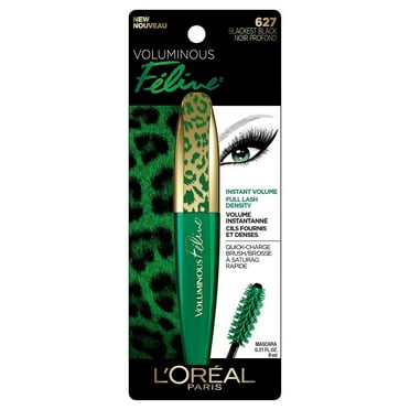 L'Oréal Paris Voluminous Feline Washable Mascara, Blackest Black, 0.27 fl. oz.
