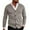 Grey, variant on Men Youth Fashion Casual Solid Color V Neck Long Sleeve Slim Fit Sweater for Modern Style and Comfort
