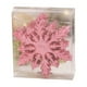 thumbnail image 3 of Adornos navideños de copos de nieve brillantes, 6 piezas, multiusos y resistentes para el invierno Rosa, 3 of 9