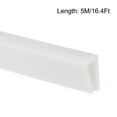 thumbnail image 3 of Uxcell Fits 5/645/32" Edged 5M/16.4Ft Length Trim U Seal Extrusion Silicone White, 3 of 5