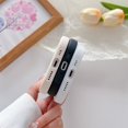 thumbnail image 4 of TECH CIRCLE Simple Style INS Style iPhone 11 6.1 Inch Case, Soft Frame Shock Absorbing Protection Hard Shell Pattern PC Back Panel Raised Edge Case, Black, 4 of 6