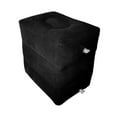 thumbnail image 4 of Reposapiés inflable para viajes, colchoneta inflable, almohada plegable para acampar, taburete de viaje negro, almohada para piernas con altura ajusta, 4 of 8