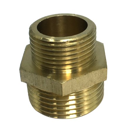 Threaded Gas Line Brass Threaded Pin Thread Adapter Double Male Thread Lines Fuel Lines ...