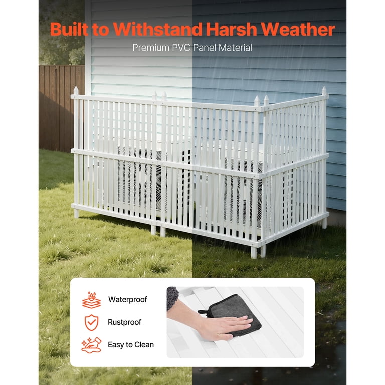 KFFKFF 3-Panel Vinyl Privacy Screen, 36 x 45 in photo 5