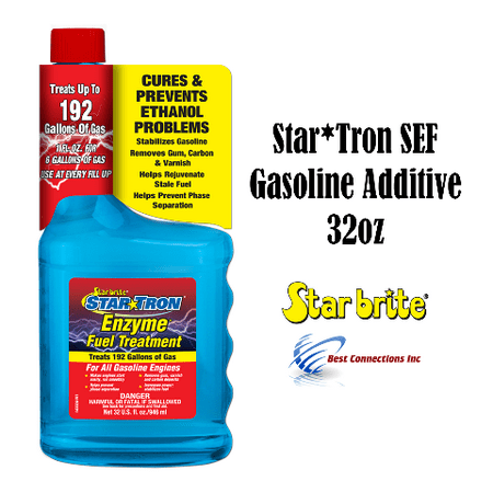 Star Tron SEF Gasoline Additive 32oz Classic Gas Formula Star Brite (Best Fuel Cleaner For Motorcycles)