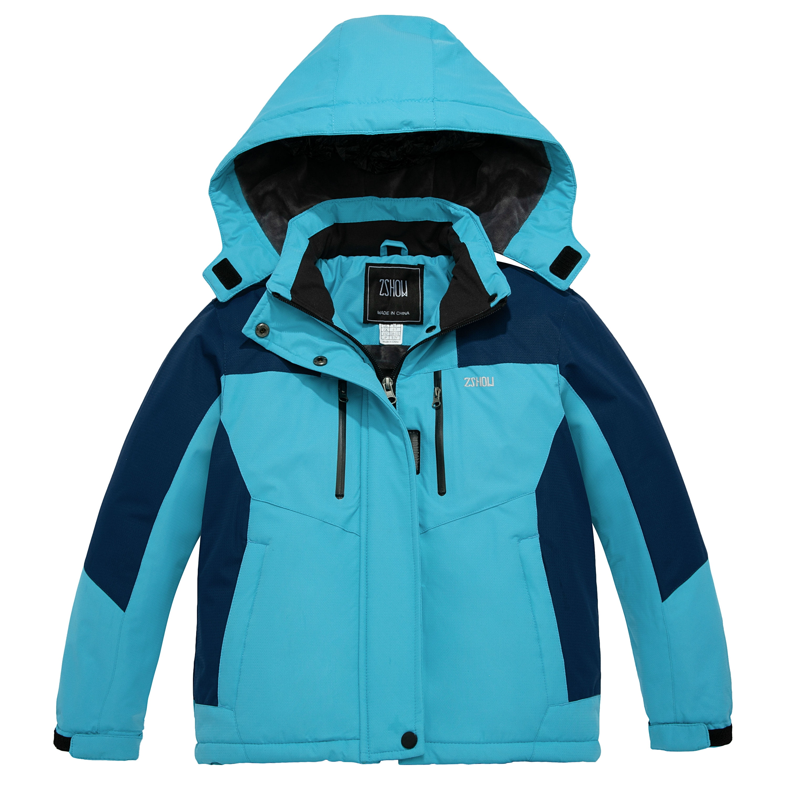 ZSHOW Girls' Mountain Ski Jacket Waterproof Thicken Quilted Winter Coat