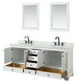 thumbnail image 2 of Wyndham Collection WCS202080DKGCMUNOM24 Deborah 80" Free Standing Double Vanity Set - Dark, 2 of 7