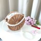 thumbnail image 5 of Cesta de mimbre tejida a mano, de ratán, para flores, frutas, aperitivos y almacenamiento variado; decorativa para picnic, 5 of 6