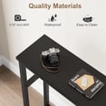 thumbnail image 6 of NEILA 5.9" Slim Sofa Table, 2 Tier Narrow Console Table with Adjustable Shelf, Space-Saving Behind Couch Table for Living Room, Entryway, Hallway, and Foyer,Black, 6 of 7