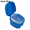 Dark blue, variant on Denture Bath Case Dental False Teeth Storage Box w/ Hanging Net Container ~2025-Light blue