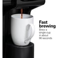 thumbnail image 5 of Hamilton Beach FlexBrew Trio 2-Way Works with Alexa Smart Coffee Maker, Compatible with K-Cup Pods or Grounds, Single Serve or Full 12c Pot, 56 oz. Removable Reservoir, Black (49911), 5 of 7