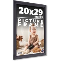 20x29 Frame Black Passaggi Solid Wood Picture Frame Width 1.5 Inches | Interior Depth 0.5 Inches |