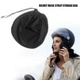thumbnail image 4 of Motorcycle helmet lid locker helmet bag storage bag security bag Black E9I7, 4 of 8