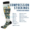 thumbnail image 2 of FORMRS Womens Knee High Socks Casual Long Thick Travel Daily Wear, 2 Pairs, White Shelf, 2 of 6