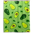 thumbnail image 2 of Coolnut Avocado On Green Bath Shower Curtain Liners 60x72in 100% Polyester Waterproof Bath Curtain with Hooks, 2 of 5
