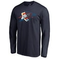 thumbnail image 2 of Men's Navy Oklahoma City Thunder X-Ray Long Sleeve T-Shirt, 2 of 3