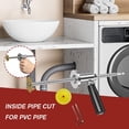 thumbnail image 3 of Inside Pipe Cutter for PVC Pipe Cutter, with Diamond Grit Cutting Wheel and Handle, Stainless Steel Internal Pipe Cutter Tool Set 7 Adjustable Cutting Depth, Fit for 1-1/2 Inch to 8 Inch PVC Pipe, 3 of 9