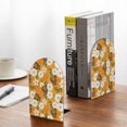 thumbnail image 5 of Lsque White Floral and Butterflies Printed Wood Bookends,Non-Skid Bookend for Shelves,Heavy Duty Support Bookends,Non-Slip Foam Pads for Office, Home, and Library,1 Pair, 5 of 8