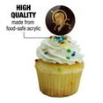 thumbnail image 3 of Dark Angel Woman With Gold Halo Cupcake Picks Toppers Decoration Set of 6, 3 of 6