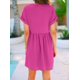 thumbnail image 2 of Vestido de verano liher 2025 con cuello en V y manga corta para mujer, 2 of 5