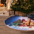 thumbnail image 5 of Fotbe Lantern On Snow With Christmas Pattern Christmas Tree Skirt, Tree Skirts Plush Christmas Decorations, Christmas Tree Skirts Xmas Decorations Holiday Party Decor-48", 5 of 6