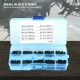 thumbnail image 4 of 1000Pcs Black Micro Screws Stainless Steel Small Screws Head Self Tapping Bolts Assortment Kit M1 M1.2 M1.4 M1.7 Screw Fasteners 10 Kinds Of Self‑Tapping Screws Assortment Kit For Watches Glasse, 4 of 6