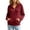 101Wine370, variant on XAOFW Knit Hoodies For Women Solid Color Long Sleeve Hooded Sweatshirt Autumn Winter Relaxed Fit Pullover Hoodie With Pockets Breathable Tops L