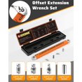 thumbnail image 2 of Juego de llaves de extensión offset XKONE de 15,4 cm con adaptadores y enchufe, 2 of 6