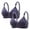 Blue-2, variant on JIUKE 2PCS Wireless Bra for Women Push up Comfy Seamless Bralettes Soft Full Coverage Everyday Bra Black L