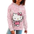 thumbnail image 1 of Sudadera con capucha con estampado de dibujos animados de Hello Kitty de Sanrio, moda Y2K, nueva sudadera informal de gran tamaño estilo Harajuku para mujer, top de primavera Kawaii para mujer, 1 of 1