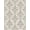 Ivory Gray, Pattern 5, variant on ODIKA Dining Table Vintage Distressed Frame Border Repeat Wool Neutral for Guest Room, Lounge, Apartment, Non-Slip Low Profile