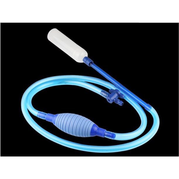 Aquarium Vacuum Siphon Pump with Flow Control Tap Fish Tank Gravel Cleaner Water Change Pump