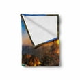 thumbnail image 2 of Big Sur Soft Flannel Fleece Throw Blanket, Carmel California Exotic Scene with McWay Falls and Tropic Botany at Dusk, Cozy Plush for Indoor and Outdoor Use, 70" x 90", Multicolor, by Ambesonne, 2 of 6