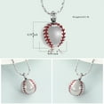 thumbnail image 2 of Mini Baseball Cremation Jewelry for Ashes 20mm Stainless Steel Memorial Urn for Ashes for Human Keepsake Urn Pendant Ashes Necklace for Pet, 2 of 6